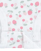 Baby Girls Huggies™ Strawberry Bodysuit 3-Pack