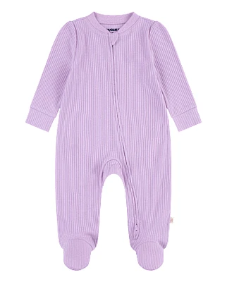 Baby Girls Huggies™ Ribbed Footed Coverall