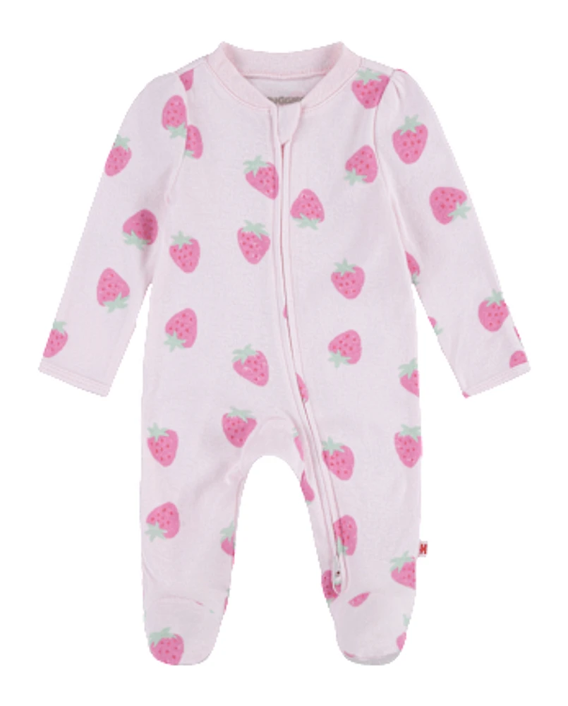 Baby Girls Huggies™ Strawberry Footed Coverall