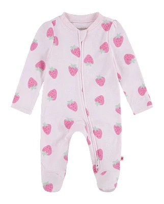 Baby Girls Huggies™ Strawberry Footed Coverall