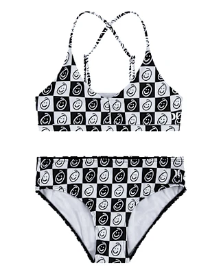 Girls Hurley™ Checkered Bikini Swimsuit