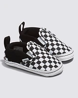 Infant Slip-On V Checkerboard Crib Shoe