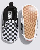Infant Slip-On V Checkerboard Crib Shoe