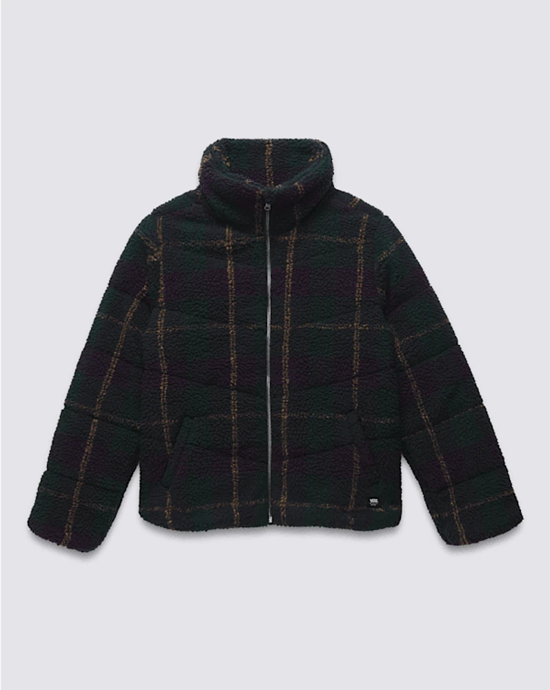 Foundry Plaid High Pile Puffer Jacket