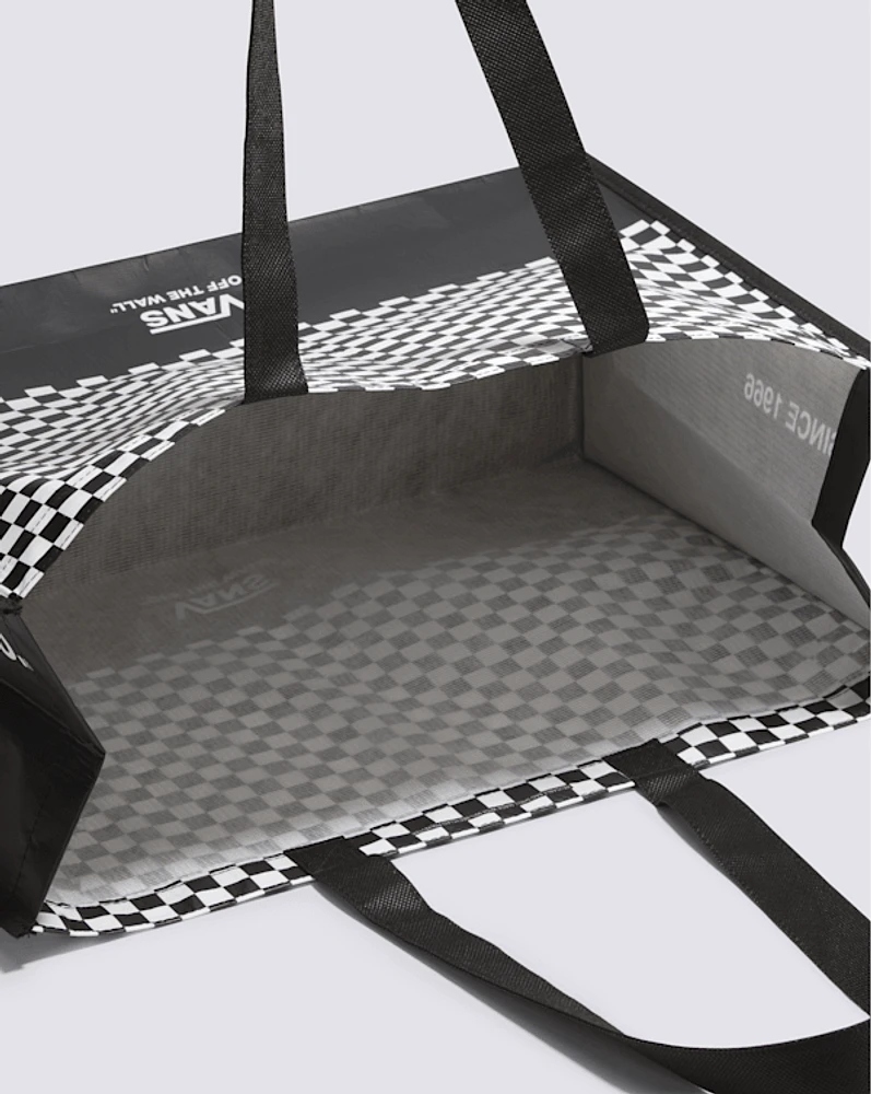 Checkerboard Reusable Tote Bag