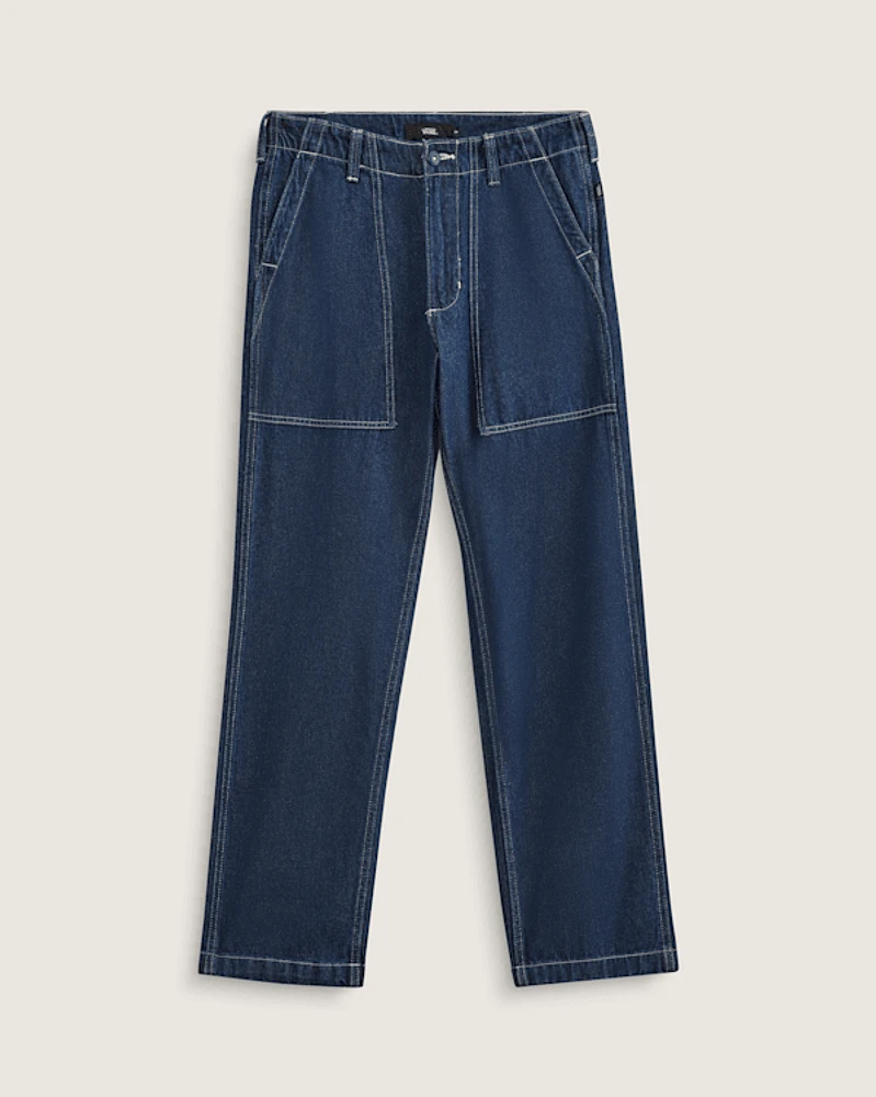 Fatigue Loose Tapered Denim Pants