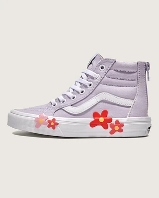 Little Kids Sk8-Hi-Zip Flower Shoe