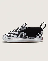 Infant Slip-On V Checkerboard Crib Shoe