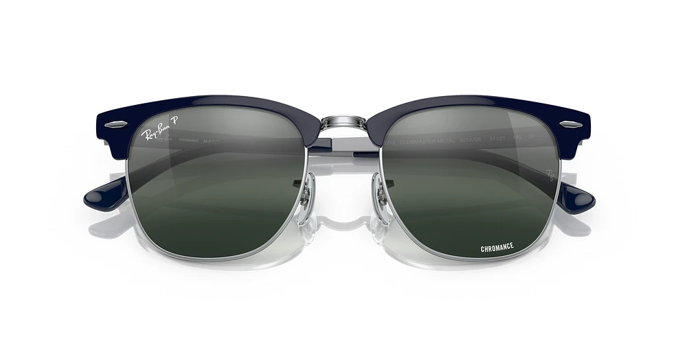 RB3716 Clubmaster Metal Chromance