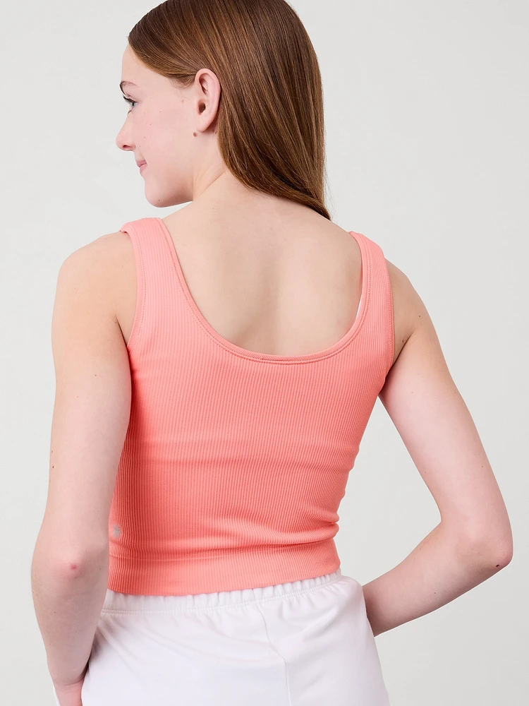 Athleta Girl Rise Above Rib Crop Tank