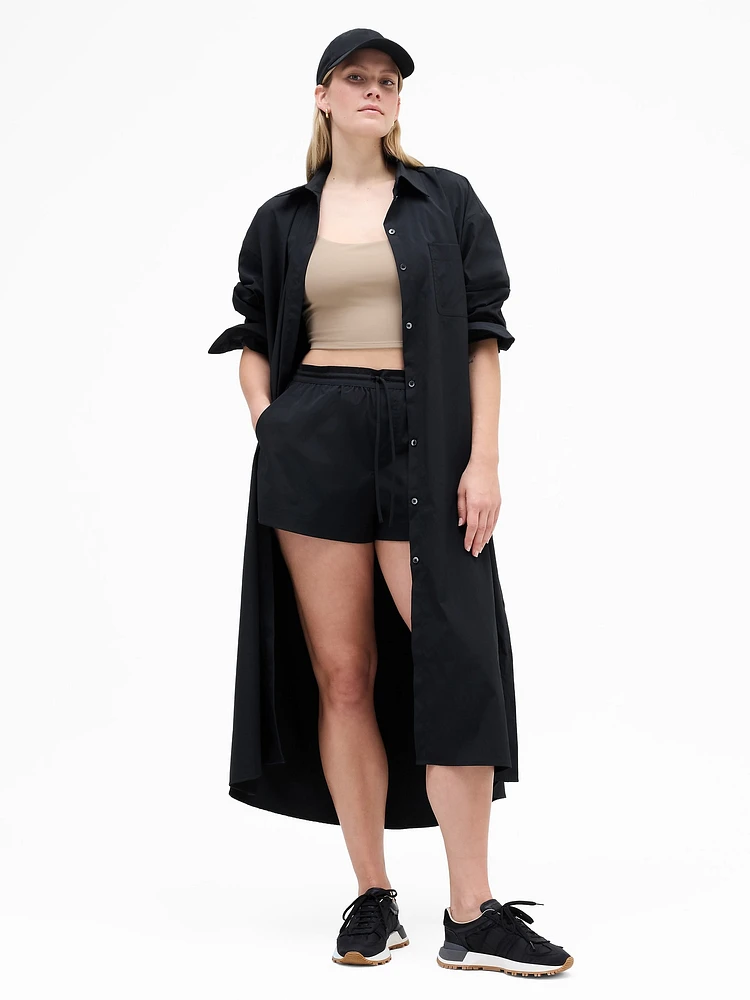 Drift Poplin Long Shirt Dress