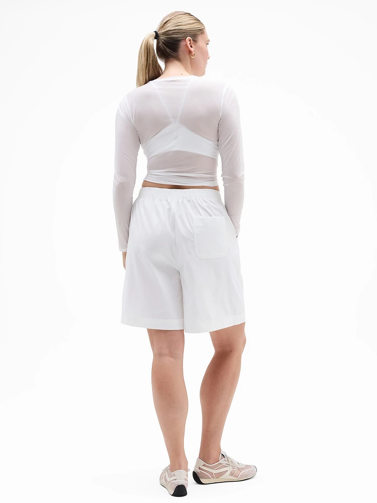 Drift Mid Rise Poplin Bermuda Short