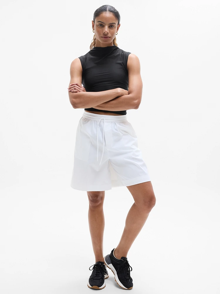 Drift Mid Rise Poplin Bermuda Short