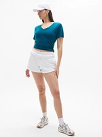 Getaway Linen Blend V-Neck Tee
