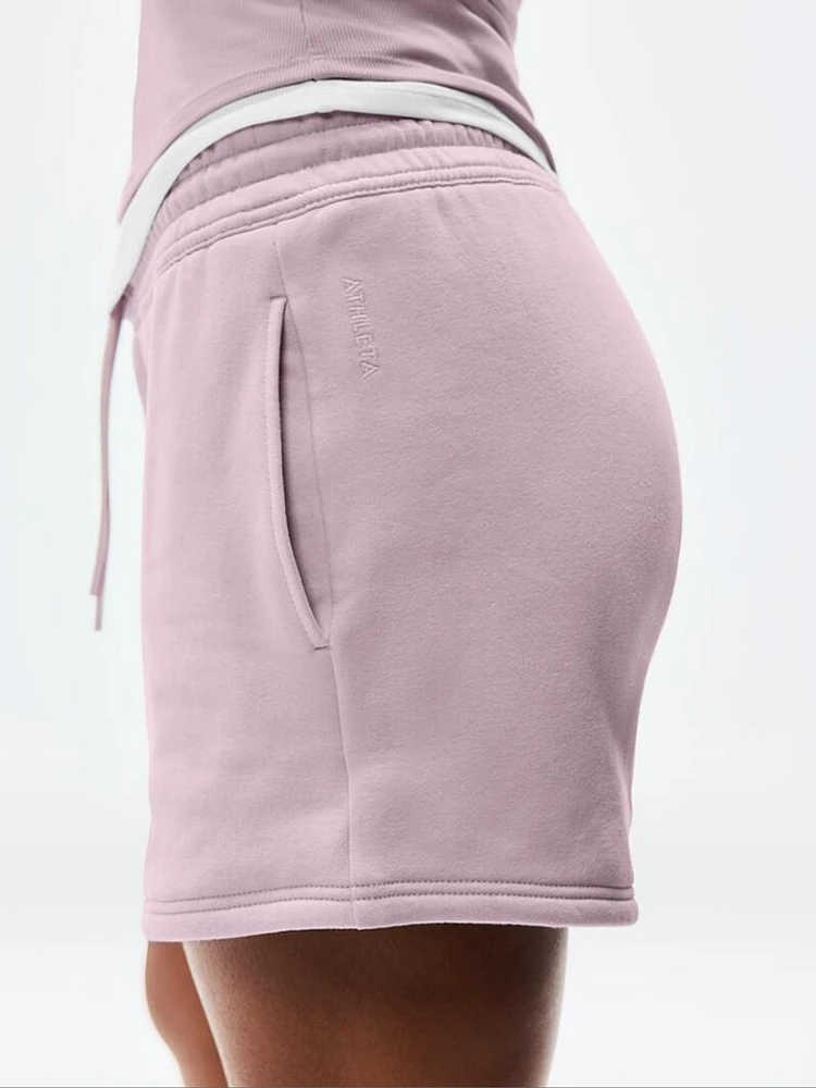 Forever Fleece Mid Rise 4" Short