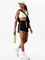 Weekender High Rise 3" Stripe Run Short