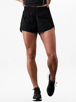Mesh Racer Run Mid Rise 4 Short
