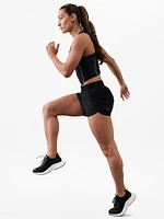 Mesh Racer Run Mid Rise 4 Short