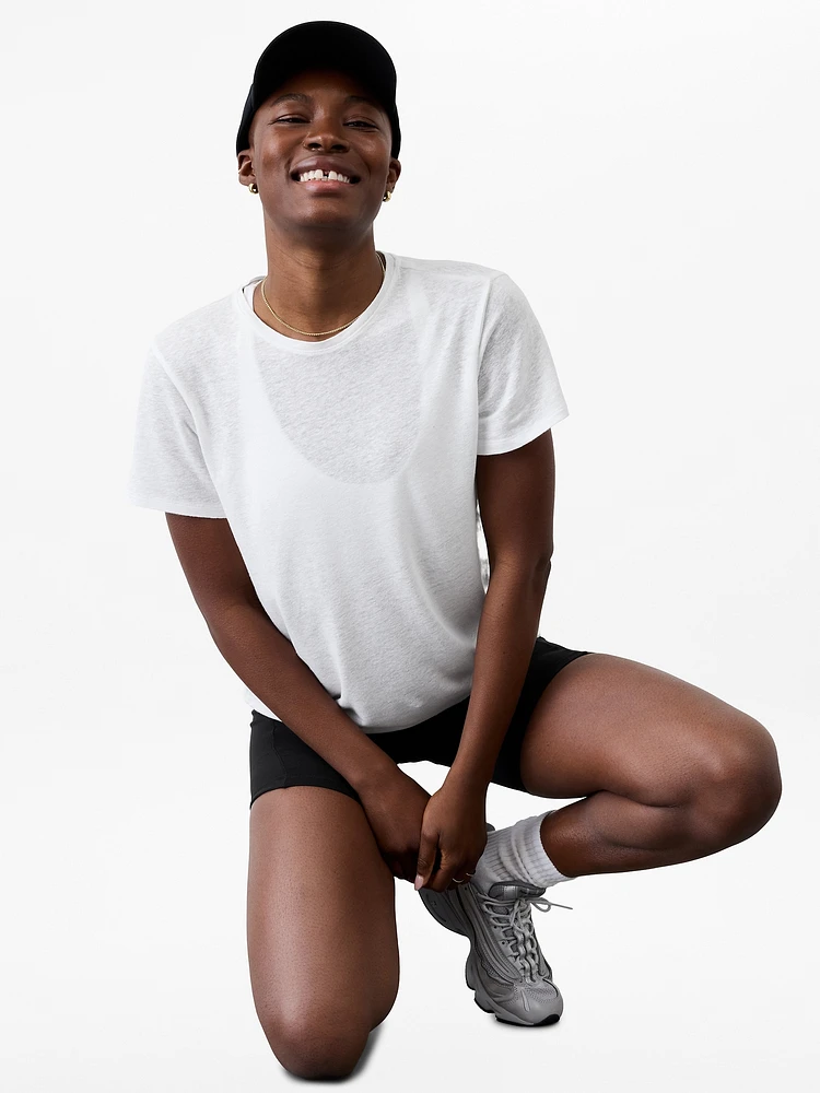 Getaway Linen Blend Tee