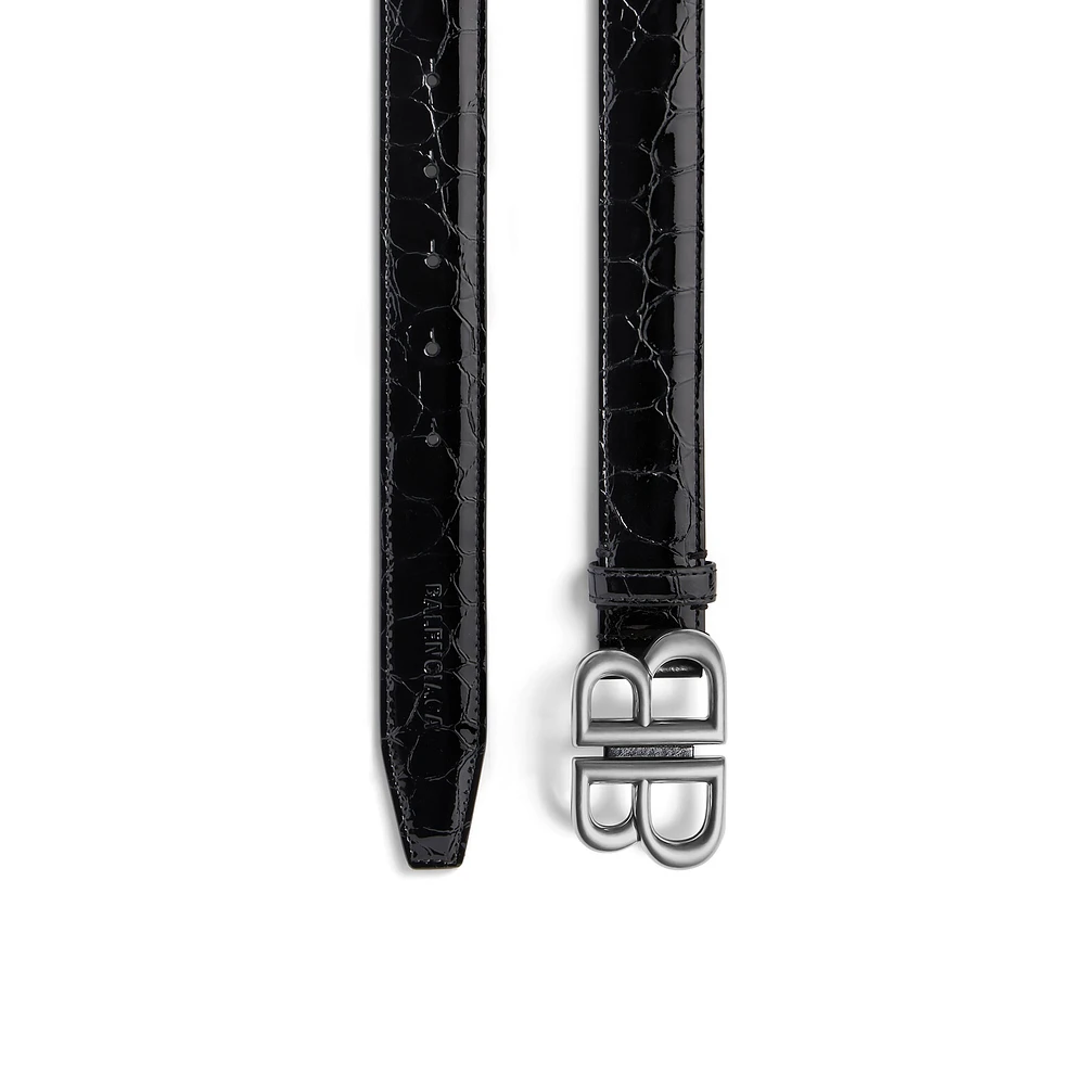 monaco belt crocodile embossed