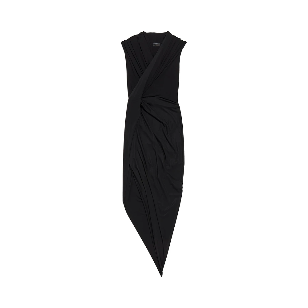 draped dress