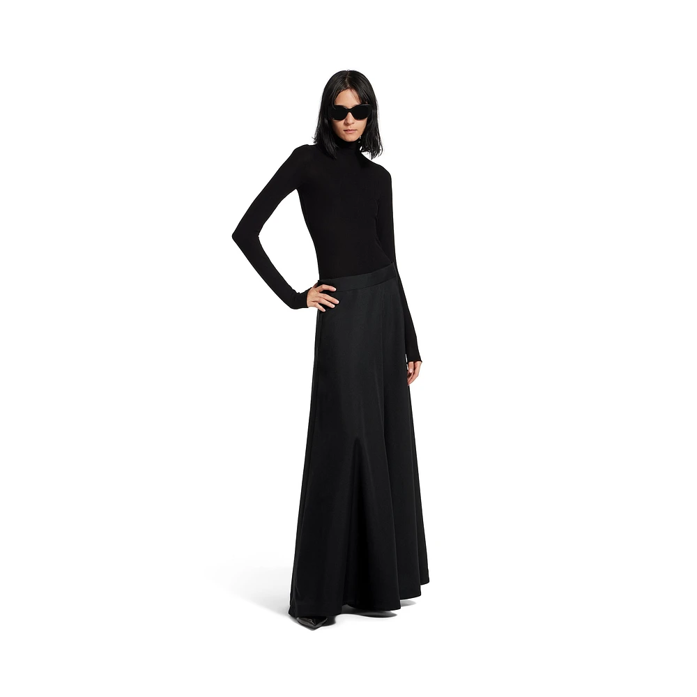 low waist maxi skirt