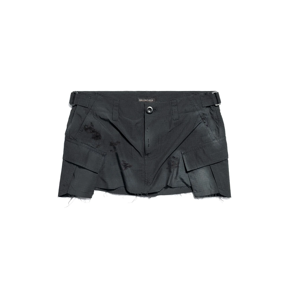 cargo mini skirt