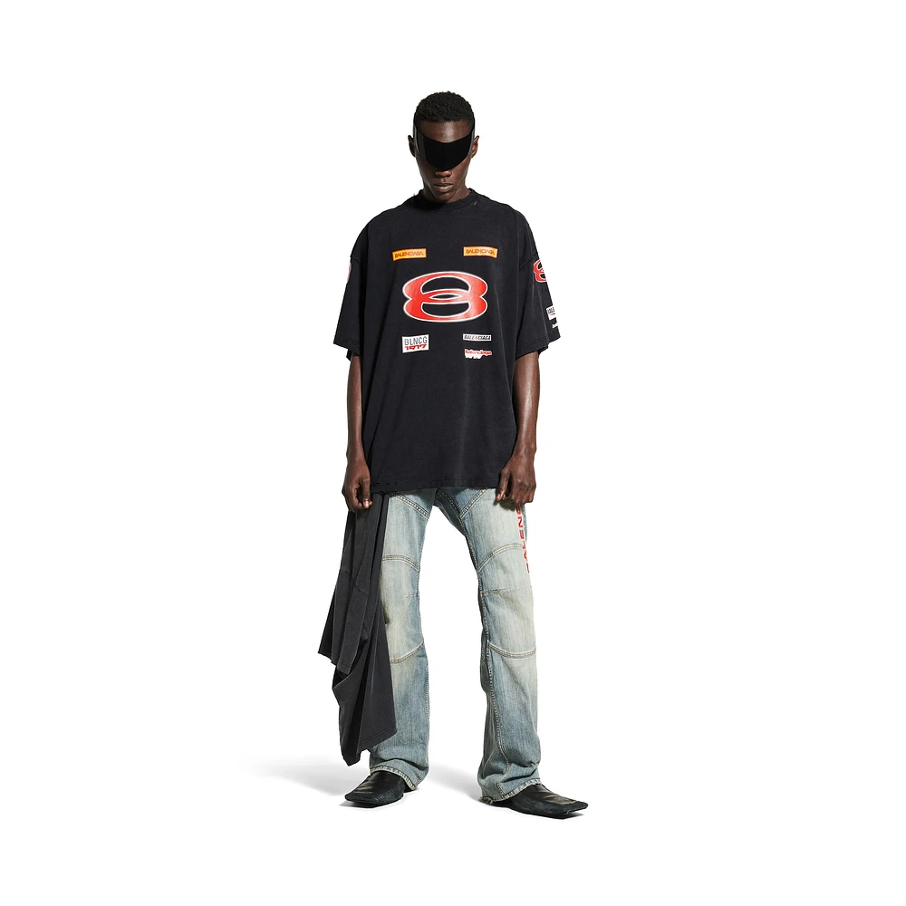 sponsor logos t-shirt oversized