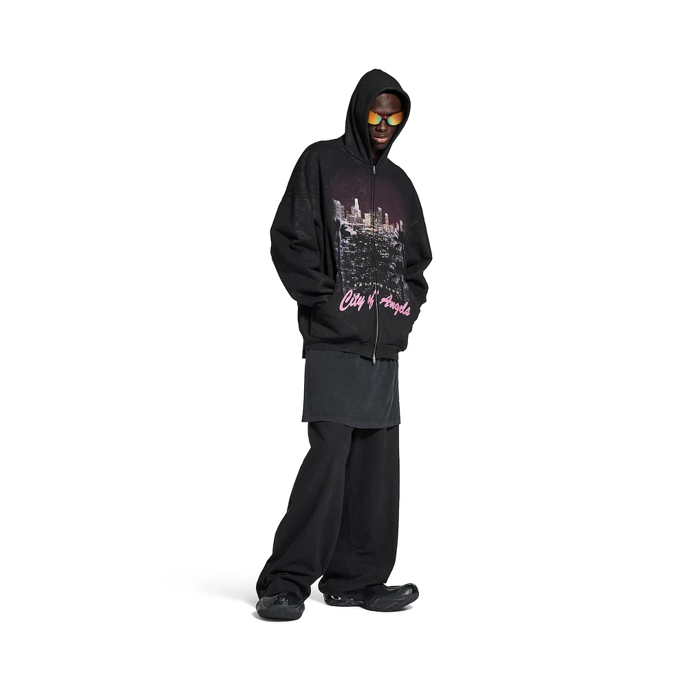 city of angels outerwear zip-up hoodie