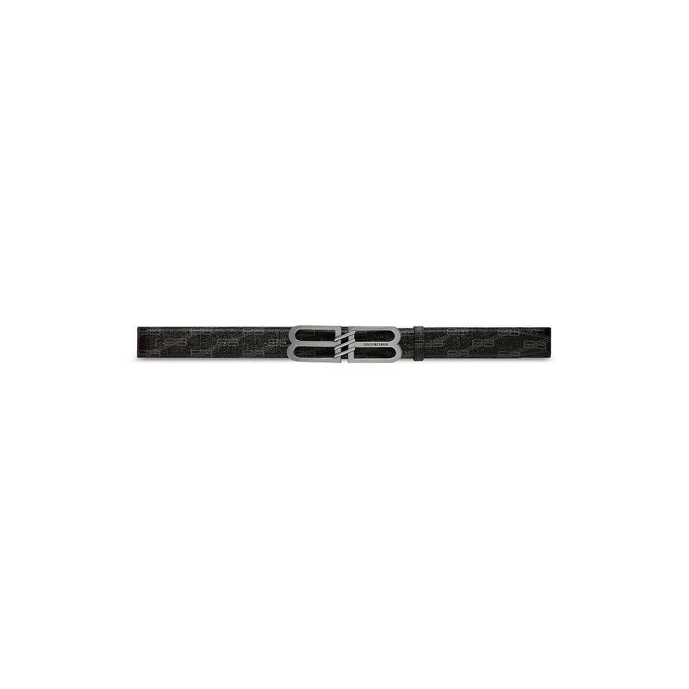 bb signature belt monogram coated canvas