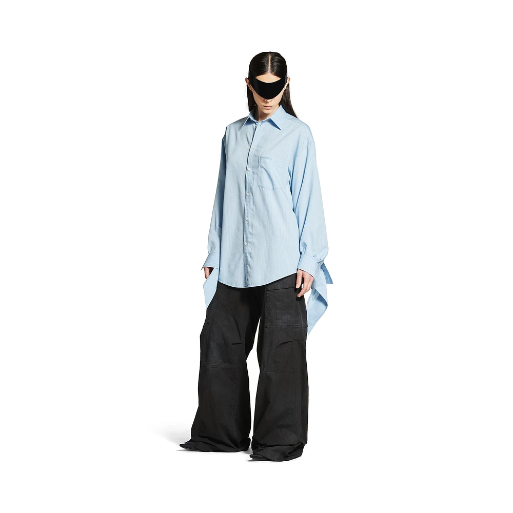 knotted cuff blouse