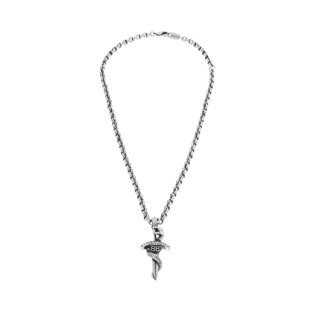 goth snake necklace