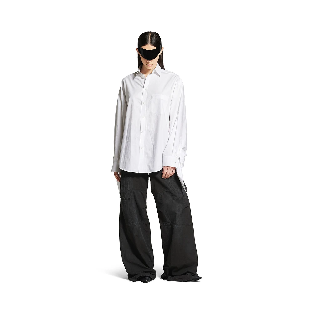knotted cuff blouse