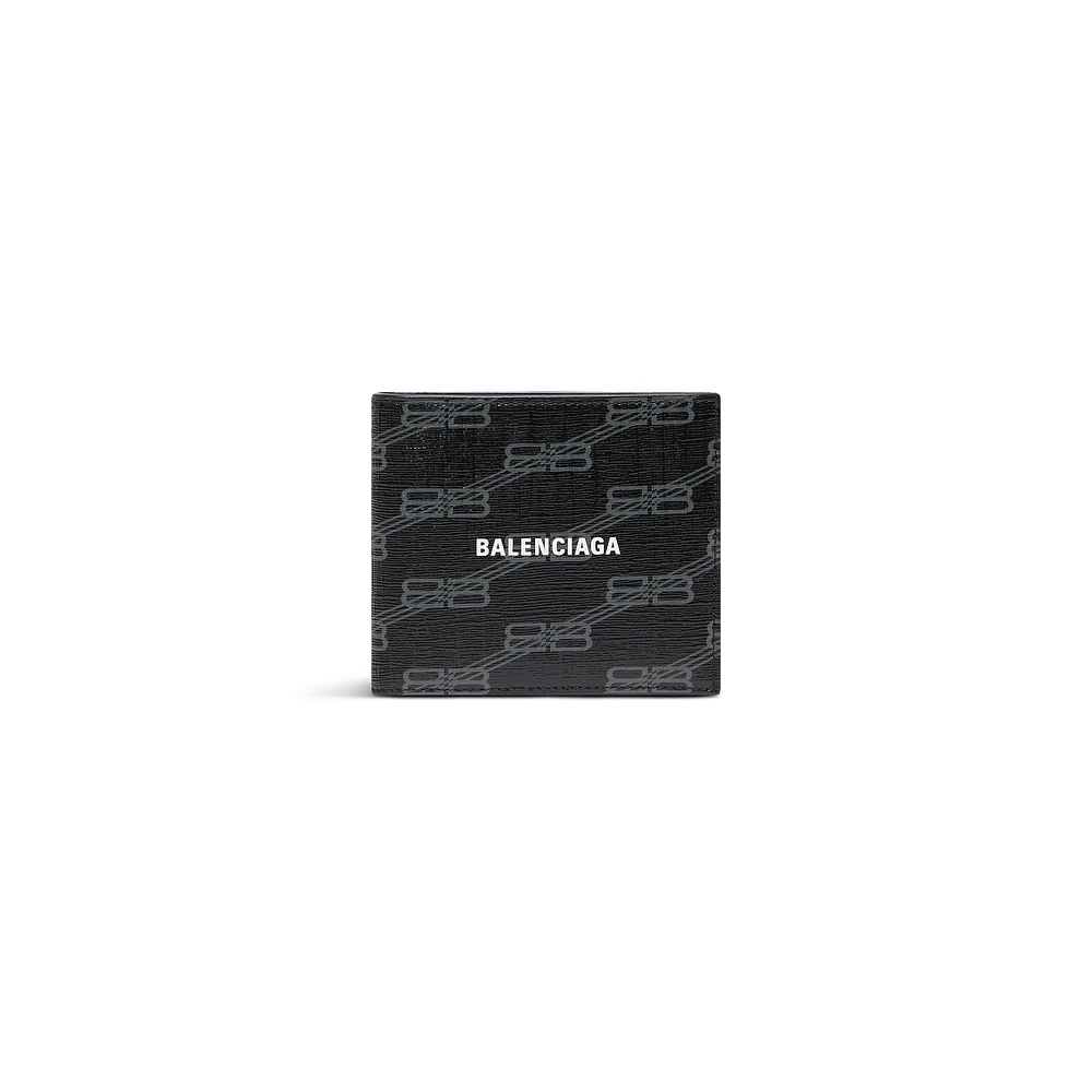 signature square folded wallet bb monogram coated canvas