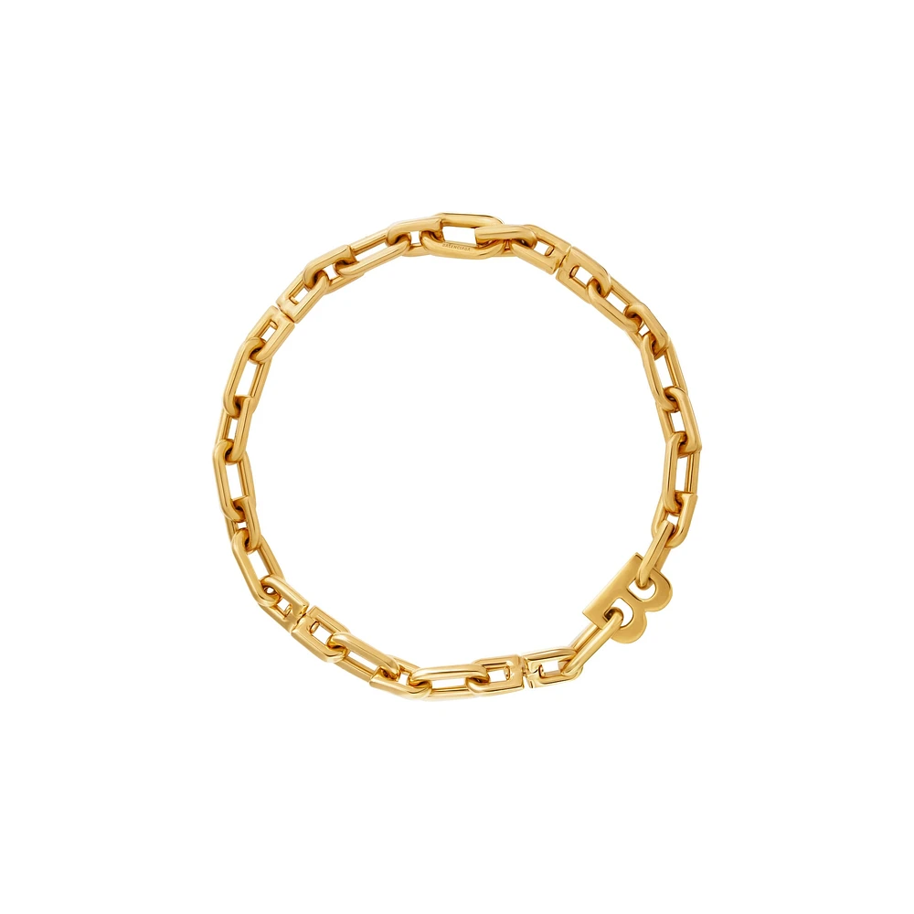 b chain thin necklace