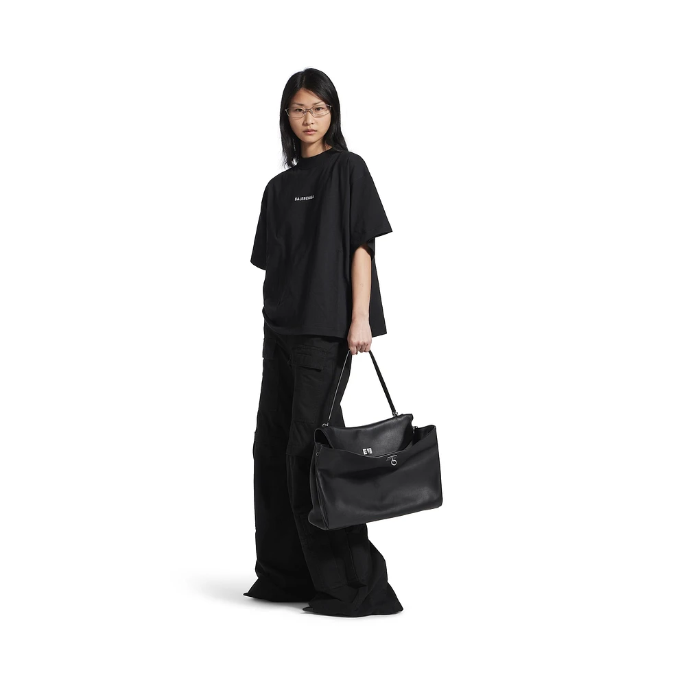 balenciaga back cropped t-shirt