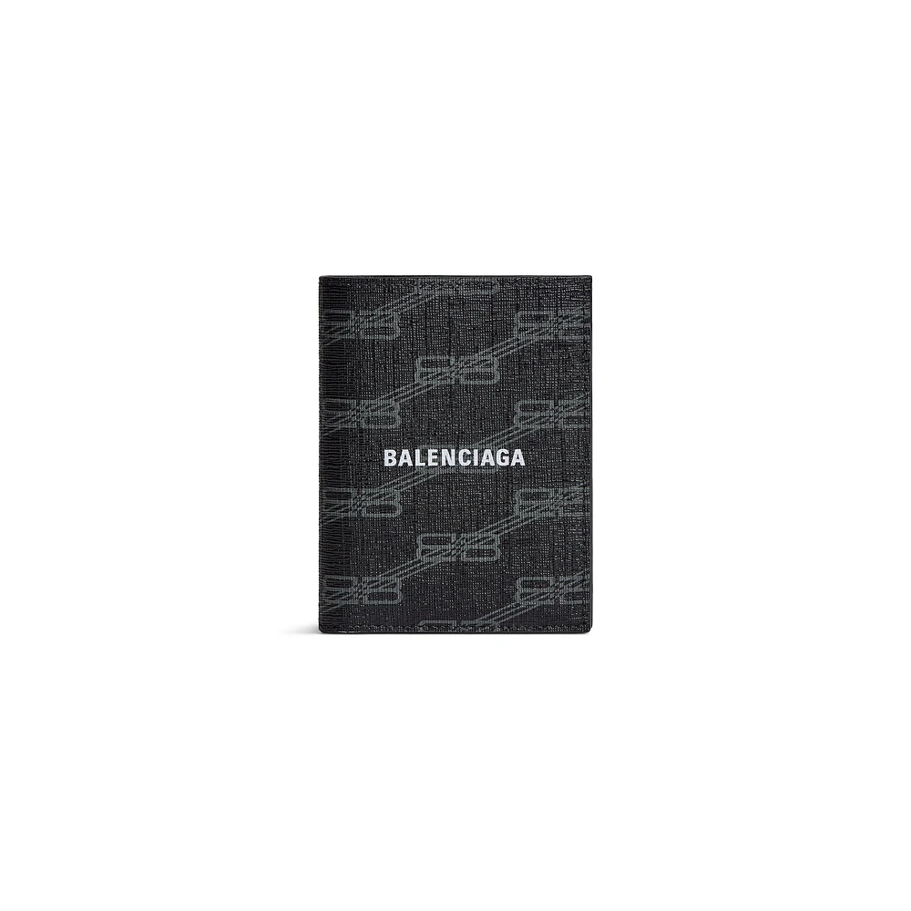 signature vertical bifold wallet bb monogram coated canvas