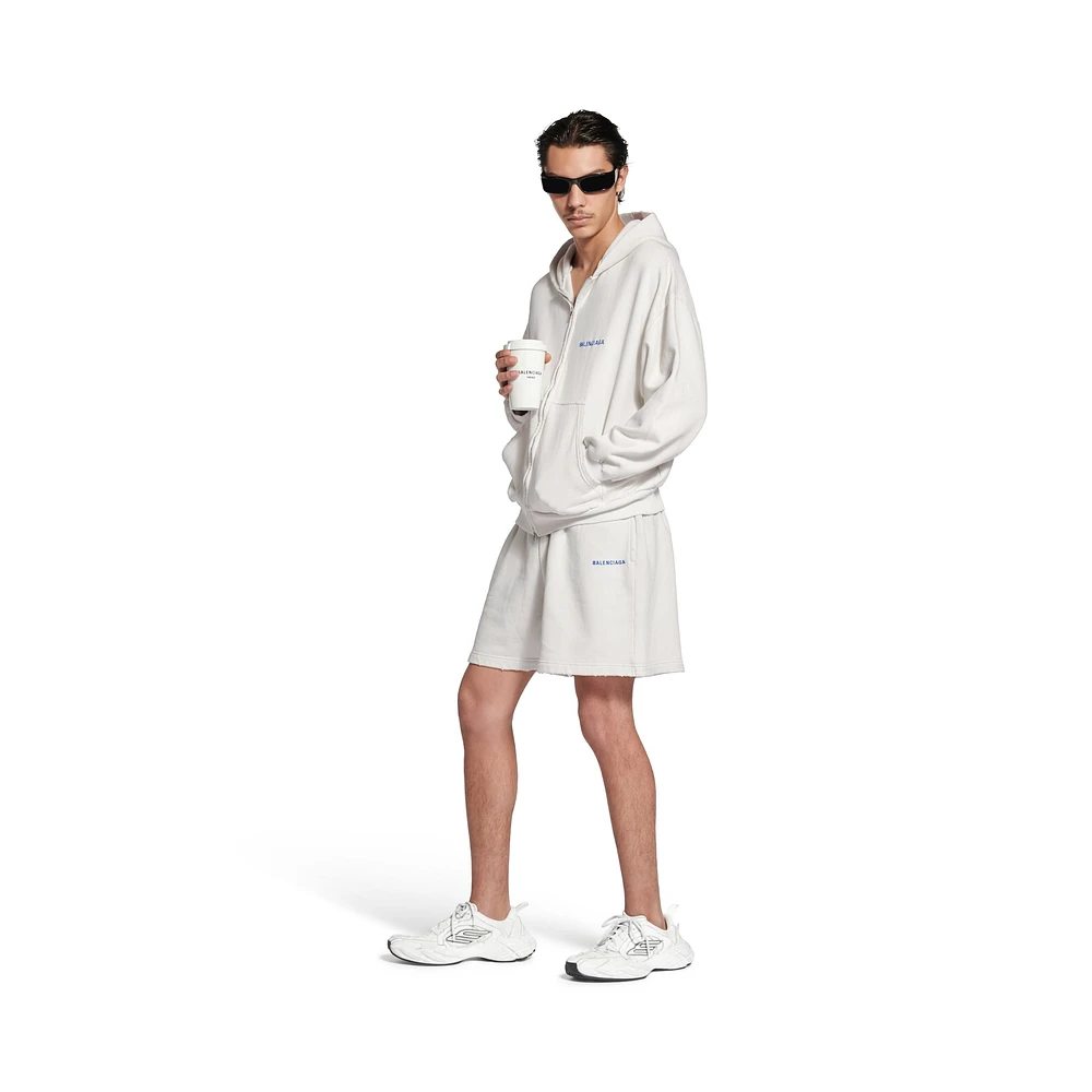 balenciaga back zip-up hoodie regular fit