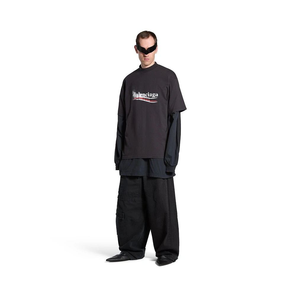 political stencil t-shirt medium fit