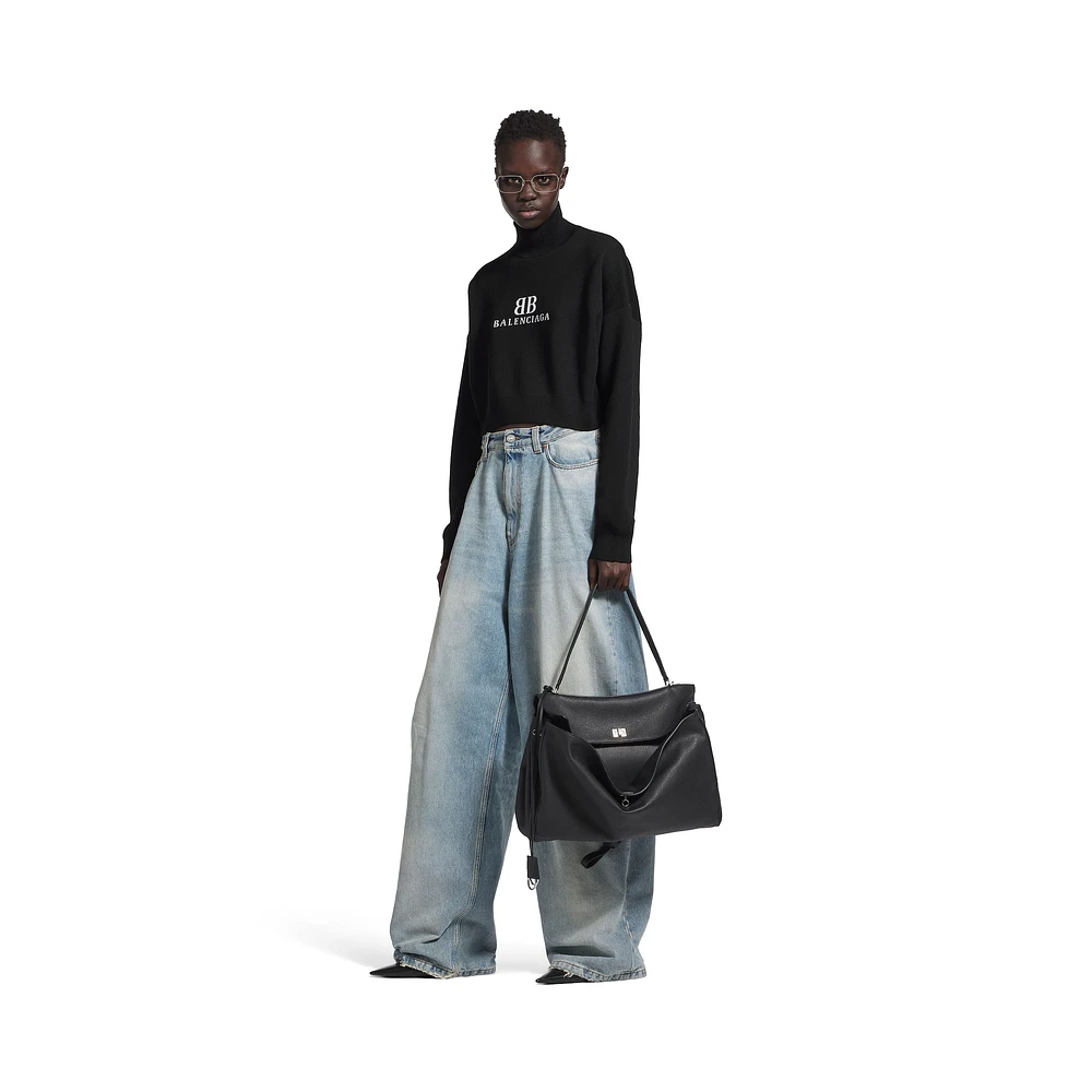 cropped highneck