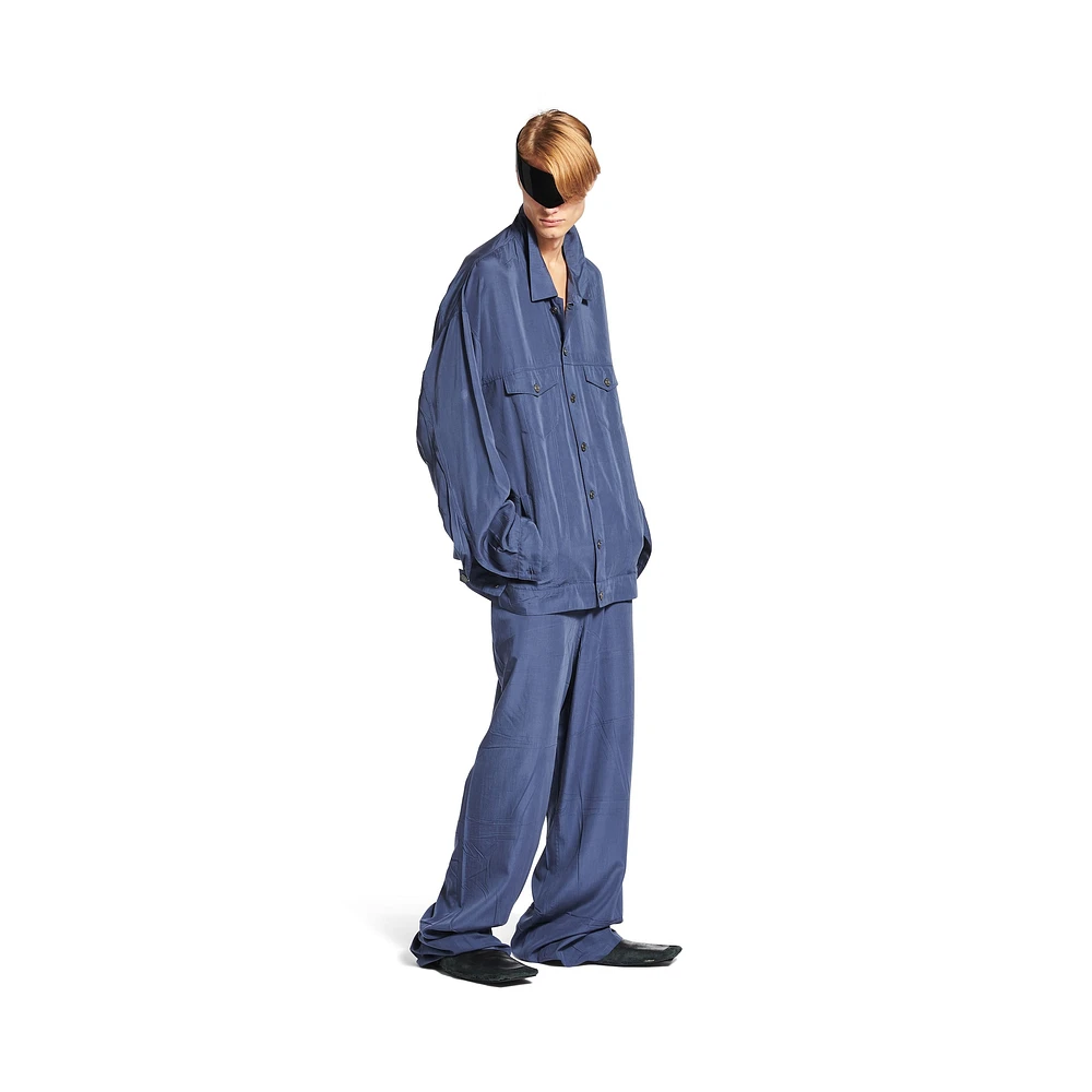 fluid denim jacket