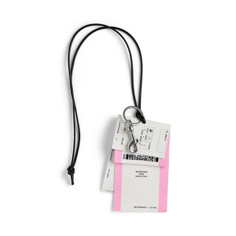 charm/keychain train ticket