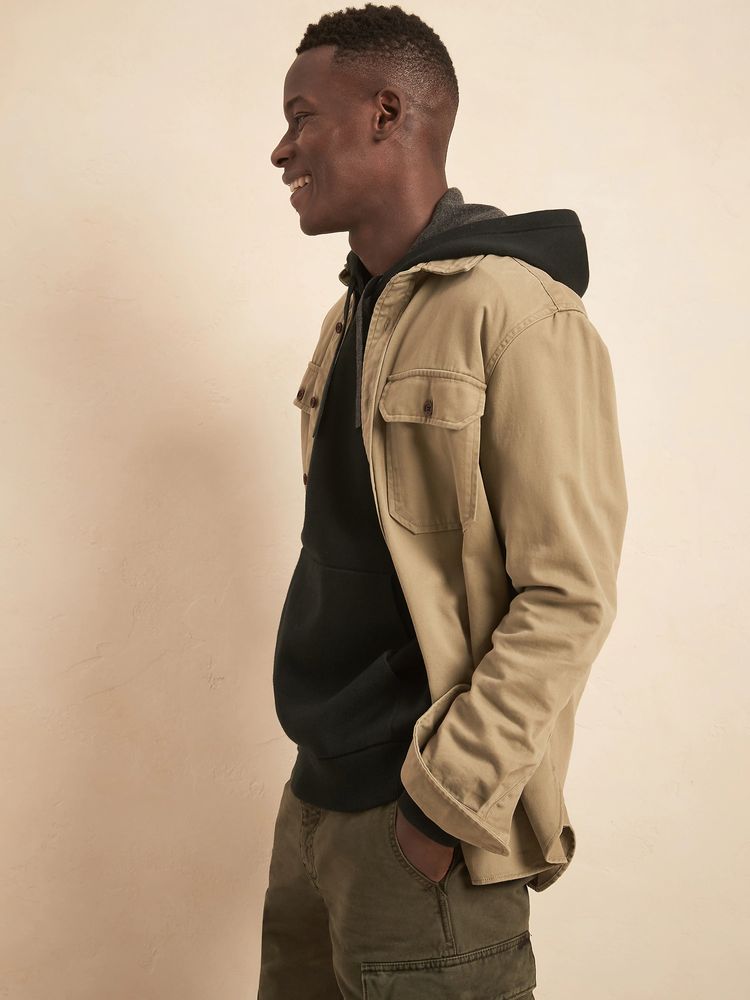 Organic Cotton Double-Knit Sweater 