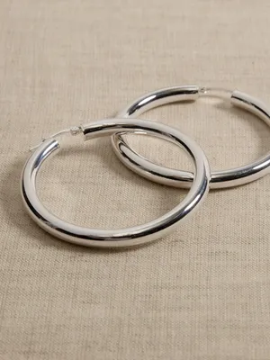 Ravena Large Hoop Earrings by Aureus + Argent