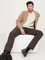 Italian Merino-Blend Cable-Knit Sweater