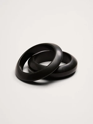 Curved Bangle Set of 2 by Aureus + Argent