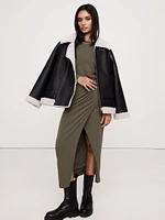 Luxe Wool-Blend Maxi Skirt