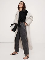 Cotton Poplin Tie-Front Top