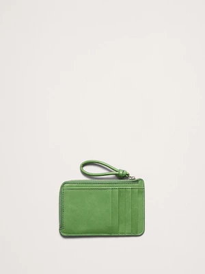 Leather Zip Card Holder