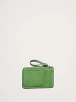 Leather Zip Card Holder